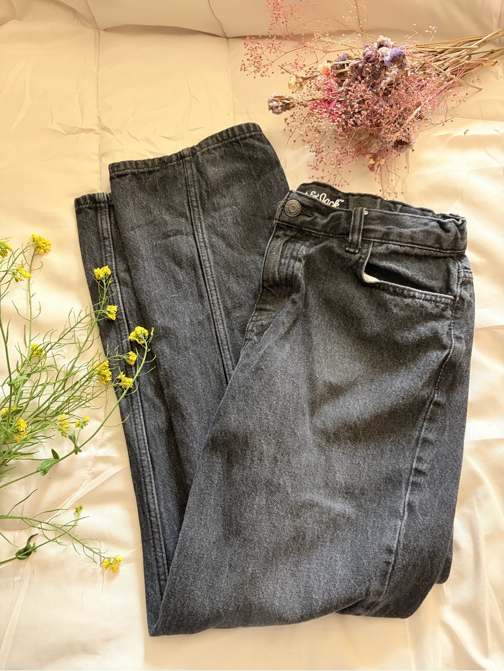 Cat & Jack Black Relaxed Straight Jeans
